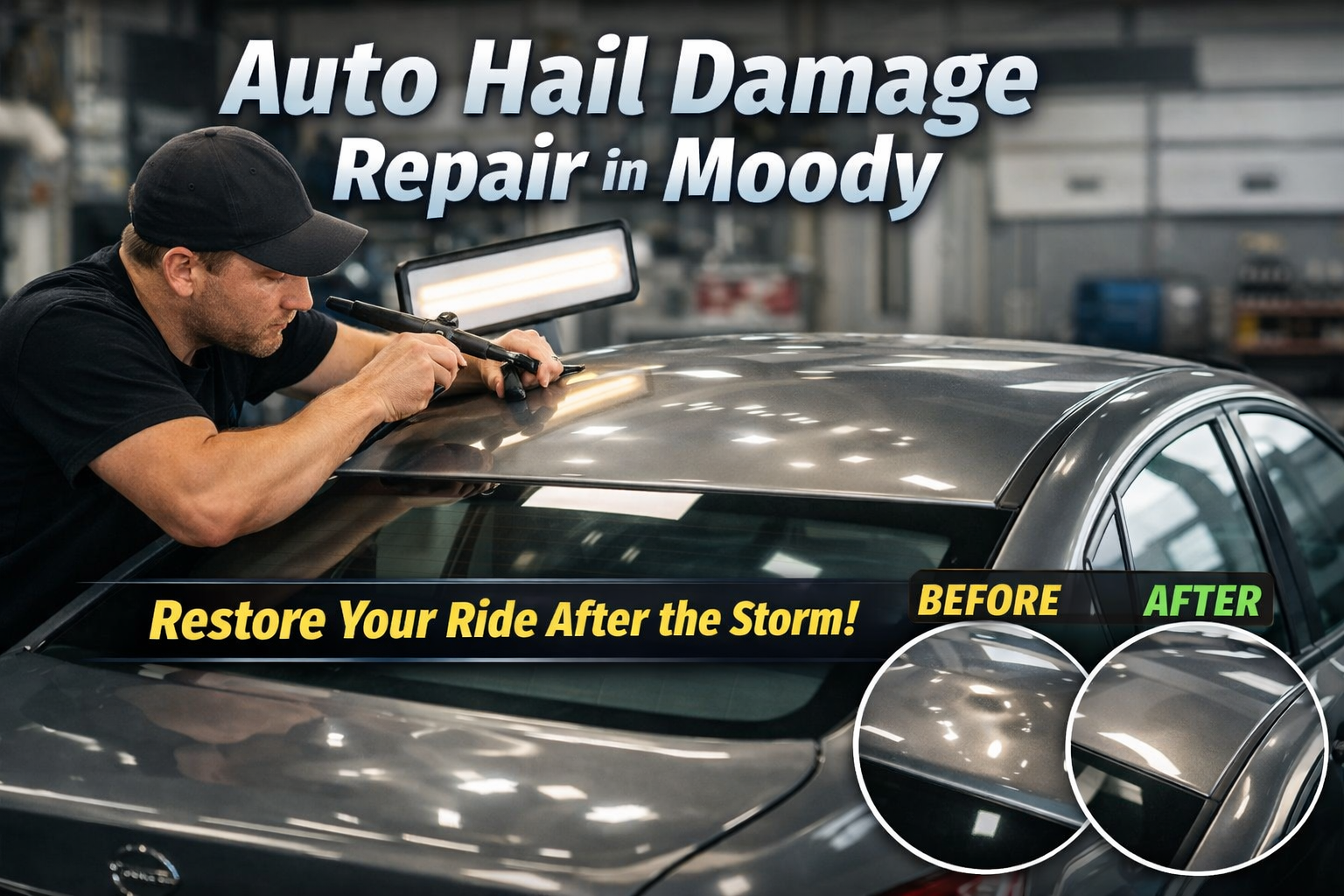 auto hail damage repair Moody