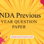 NDA Previous Year Question Paper