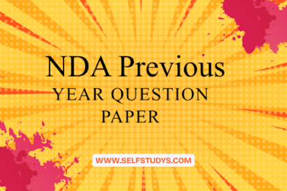 NDA Previous Year Question Paper